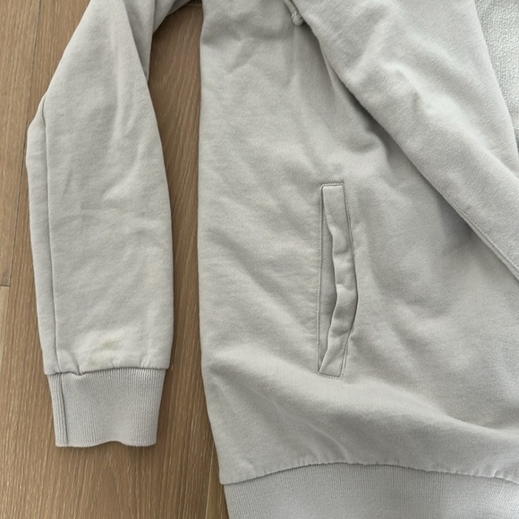 AllSaints Brooke Knit Jacket Hoodie Sweatshirt Wrap Ivory White Oversized Small - Picture 4 of 8